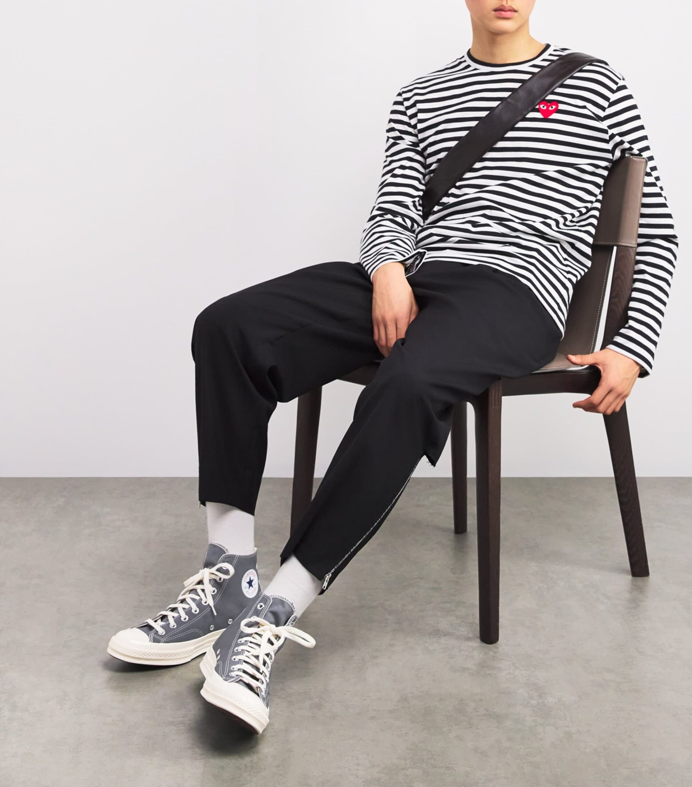 CDG high top converse