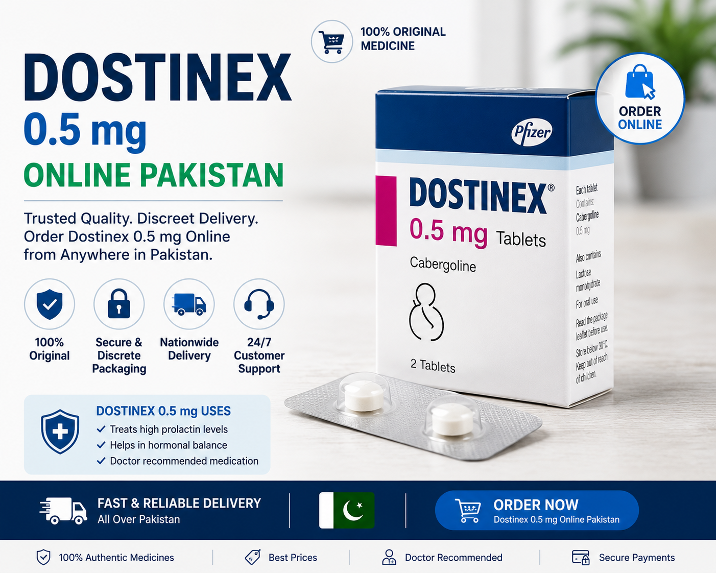 Dostinex 0.5 mg online in pakistan