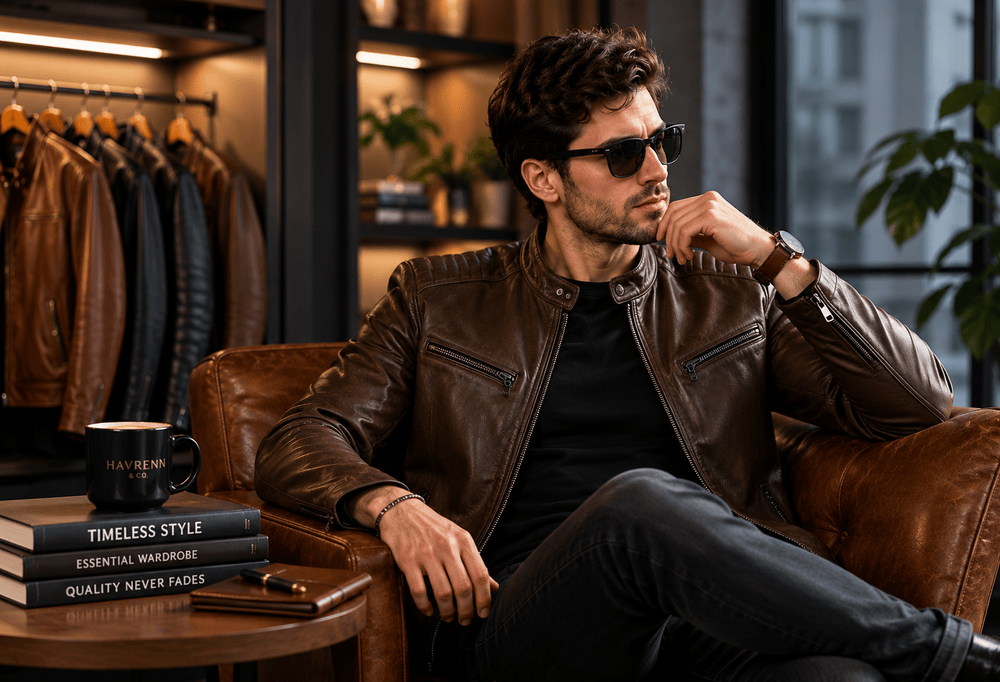 leather jacket for men's